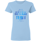 Bible Verses Ladies' 5.3 oz. T-Shirt - "Psalms 61:2" Design 11 - Meditate Healing Christian Store