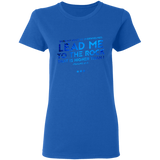 Bible Verses Ladies' 5.3 oz. T-Shirt - "Psalms 61:2" Design 12 - Meditate Healing Christian Store