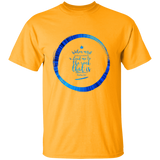 Bible Verse Men 5.3 oz. T-Shirt - "Psalm 61:2" Design 15 - Meditate Healing Christian Store