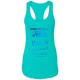 Bible Verses Ladies Ideal Racerback Tank - "Psalm 61:2" Design 18 - Meditate Healing Christian Store