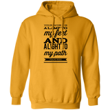 Bible Verse Men G185 Pullover Hoodie 8 oz. - Your Word Is Light To My Path ~Psalm 119:105~ Design 15