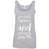 MeditateHealing.com | Bible Verse Ladies' 100% Ringspun Cotton Tank Top
