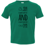 Bible Verse Toddler Jersey T-Shirt - "Psalm 119:105" Design 20 (Black Font) - Meditate Healing Christian Store