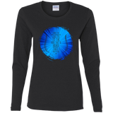 Bible Verse Ladies' Cotton Long Sleeve T-Shirt - "Psalm 61:2" Design 16 - Meditate Healing Christian Store