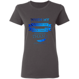 Bible Verses Ladies' 5.3 oz. T-Shirt - "Psalm 61:2" Design 13 - Meditate Healing Christian Store