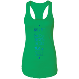Bible Verses Ladies Ideal Racerback Tank - "Psalm 61:2" Design 3 - Meditate Healing Christian Store