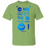 Bible Verse Men 5.3 oz. T-Shirt - "Psalm 61:2" Design 9 - Meditate Healing Christian Store
