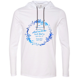 Bible Verse Men Long Sleeve T-Shirt Hoodie - "Psalm 61:2" Design 19 - Meditate Healing Christian Store