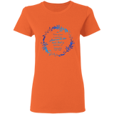 Bible Verses Ladies' 5.3 oz. T-Shirt - "Psalm 61:2" Design 19 - Meditate Healing Christian Store