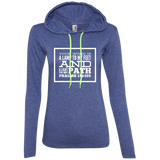 Bible Verse Ladies' Long Sleeve T-Shirt Hoodie - "Psalm 119:105" Design 13 (White Font) - Meditate Healing Christian Store