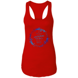 Bible Verses Ladies Ideal Racerback Tank - "Psalm 61:2" Design 19 - Meditate Healing Christian Store