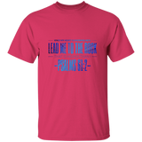 Bible Verse Men 5.3 oz. T-Shirt - "Psalm 61:2" Design 4 - Meditate Healing Christian Store