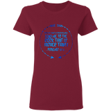 Bible Verses Ladies' 5.3 oz. T-Shirt - "Psalm 61:2" Design 8 - Meditate Healing Christian Store