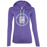 Bible Verse Ladies' Long Sleeve T-Shirt Hoodie - "Psalm 119:105" Design 8 (White Font) - Meditate Healing Christian Store