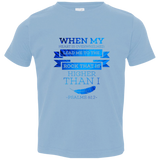 Bible Verse Toddler Jersey T-Shirt - "Psalms 61:2" Design 13 - Meditate Healing Christian Store