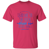Bible Verse Men 5.3 oz. T-Shirt - "Psalm 61:2" Design 7 - Meditate Healing Christian Store