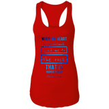 Bible Verses Ladies Ideal Racerback Tank - "Psalm 61:2" Design 5 - Meditate Healing Christian Store