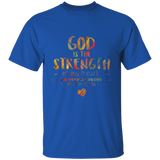 Bible Verse Men 5.3 oz. T-Shirt - "Psalm 73:26" Design 12 - Meditate Healing Christian Store