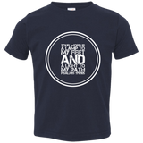 Bible Verse Toddler Jersey T-Shirt - "Psalm 119:105" Design 8 (White Font) - Meditate Healing Christian Store