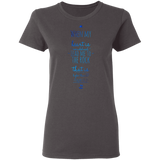 Bible Verses Ladies' 5.3 oz. T-Shirt - "Psalm 61:2" Design 3 - Meditate Healing Christian Store