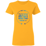 Bible Verses Ladies' 5.3 oz. T-Shirt - "Psalm 61:2" Design 8 - Meditate Healing Christian Store