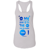 Bible Verses Ladies Ideal Racerback Tank - "Psalm 61:2" Design 9 - Meditate Healing Christian Store