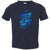 Bible Verse Toddler Jersey T-Shirt - "Psalms 61:2" Design 14 - Meditate Healing Christian Store