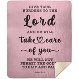 MeditateHealing.com | Bible Verses Premium Sherpa Mink Blanket