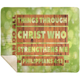MeditateHealing.com | Bible Verses Premium Sherpa Mink Blanket