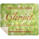 MeditateHealing.com | Bible Verses Premium Sherpa Mink Blanket