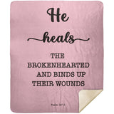 MeditateHealing.com | Bible Verses Premium Sherpa Mink Blanket