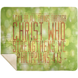 MeditateHealing.com | Bible Verses Premium Sherpa Mink Blanket