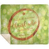 MeditateHealing.com | Bible Verses Premium Sherpa Mink Blanket