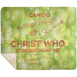 MeditateHealing.com | Bible Verses Premium Sherpa Mink Blanket