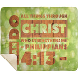 MeditateHealing.com | Bible Verses Premium Sherpa Mink Blanket