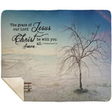 MeditateHealing.com | Bible Verses Premium Sherpa Mink Blanket