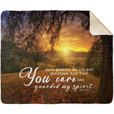 MeditateHealing.com | Bible Verses Premium Sherpa Mink Blanket