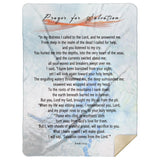 Bible Verses Premium Mink Sherpa Blanket - Prayer for Salvation ~Jonah 2:2-9~ (Design: Dreamy 2)