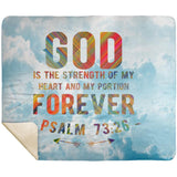 MeditateHealing.com | Bible Verses Premium Sherpa Mink Blanket