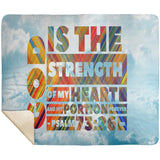 MeditateHealing.com | Bible Verses Premium Sherpa Mink Blanket