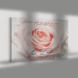 Gallery Quality Framed Canvas Art - Lord Make Me Dwell In Safety ~Psalm 4:8~