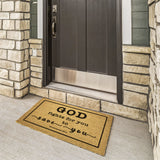 Heavy-Duty Outdoor Mat - The Lord My God Saves Me ~Deuteronomy 20:4~