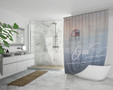Bible Verses Premium Oxford Fabric Shower Curtain - God Fulfill Your Every Desire ~2 Thessalonians 1:11~