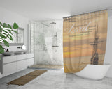 Bible Verses Premium Oxford Fabric Shower Curtain - Cast Your Burden On The Lord ~Psalm 55:22~