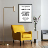 Minimalist Typography Poster - No More Condemnation ~Romans 8:1~
