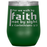 MeditateHealing.com Stainless Steel Vacuum Insulated Wine Tumbler