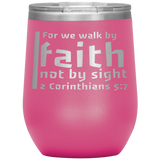 MeditateHealing.com Stainless Steel Vacuum Insulated Wine Tumbler