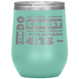 MeditateHealing.com Stainless Steel Vacuum Insulated Wine Tumbler