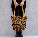 Limited Edition Premium Tote Bag - Be Still, He Fights For You (Design: Leopard)