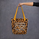 Limited Edition Premium Tote Bag - Pursue Jesus And Prosper (Design: Leopard)